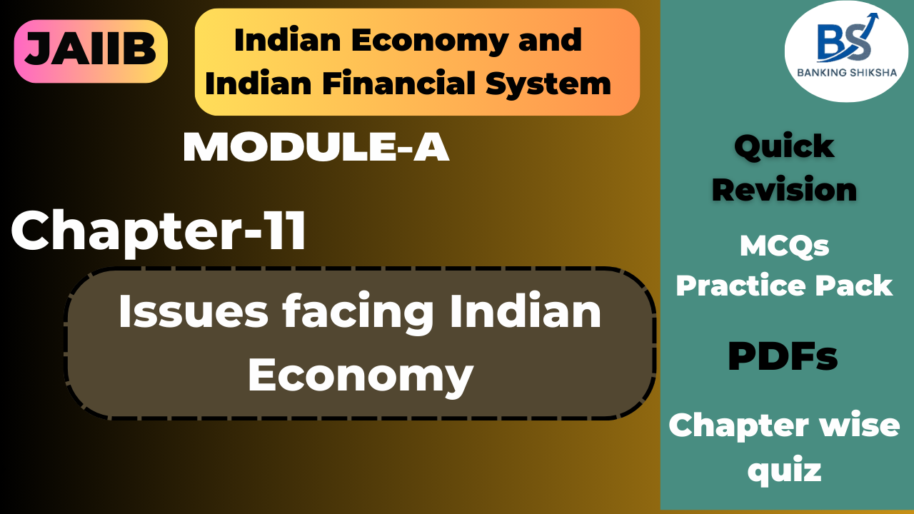Issues in Indian Economy Chapter 11 Module A JAIIB Paper 1